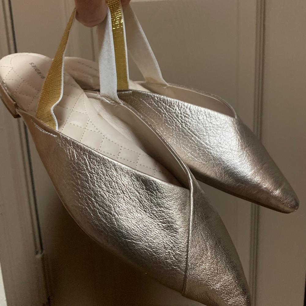 Birdies Gold Metallic Flats - Picture 8 of 8